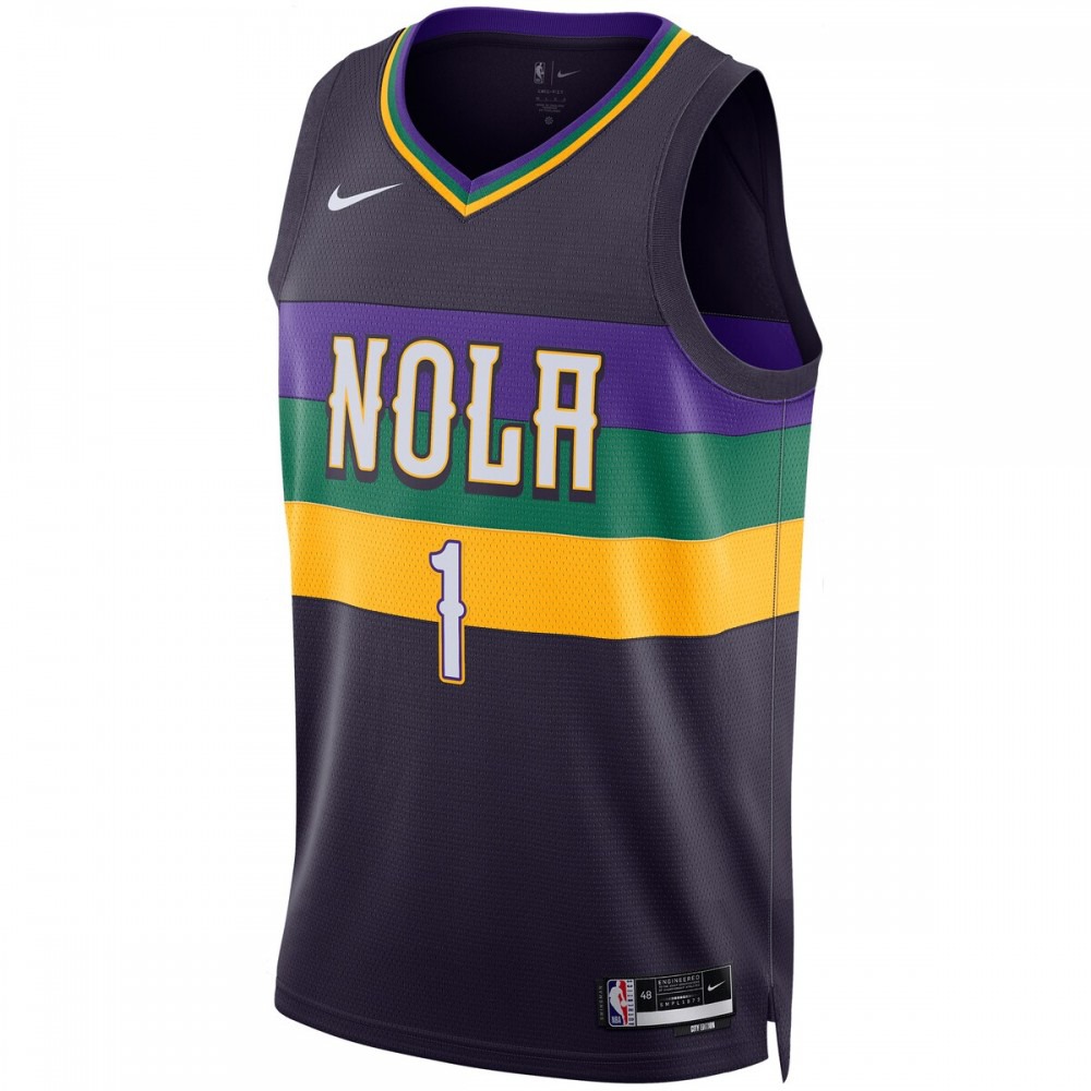 Zion Williamson New Orleans Pelicans Unisex 2022/23 Swingman Jersey - City Edition - Purple-Pro Kit Vault | Brand New 26/27 Sports Jerseys